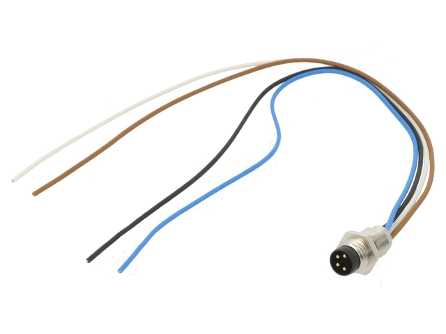 Connector: M8; contact; 718; mannelijk; PIN: 4; niet afgeschermd Connector: M8; contact; 718; mannelijk; PIN: 4; niet afgeschermd